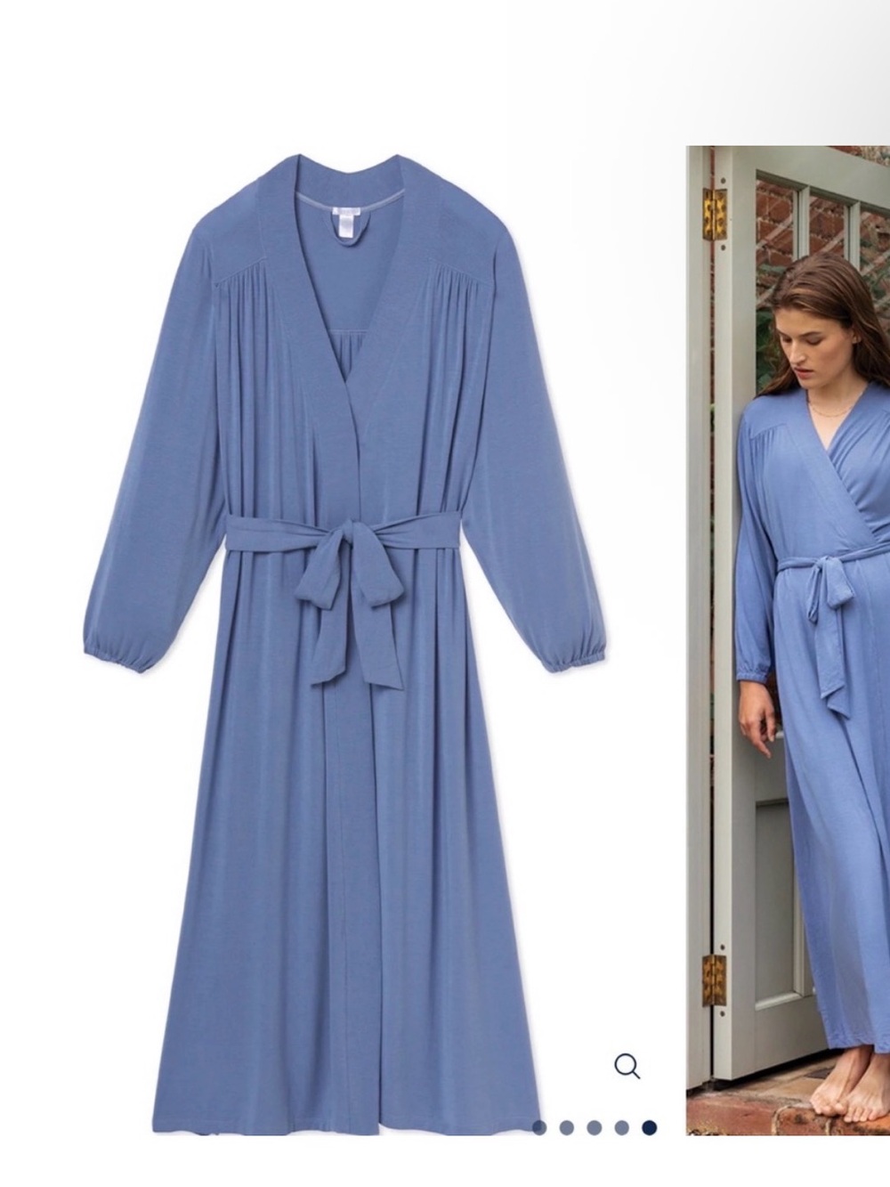 LAKE Women's Blue Long Robe